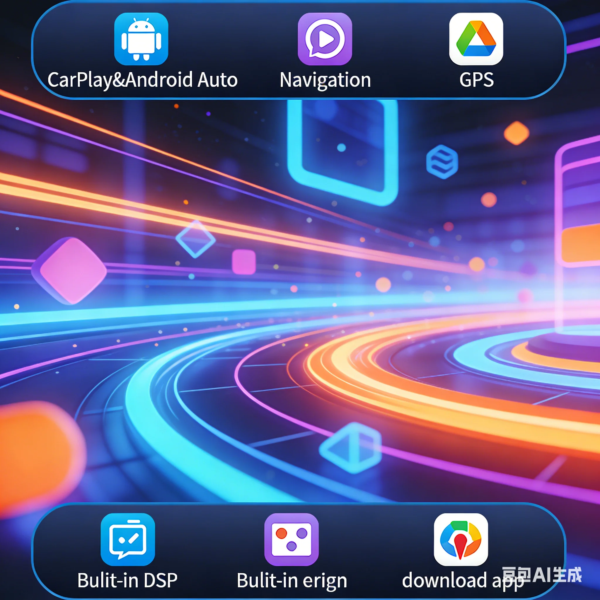 24.6 Inch Android Auto Car Radio For Mercedes Benz C Class W205 / GLC 2015-2022 Dual Screen Carplay Stereo Multimedia Player DSP