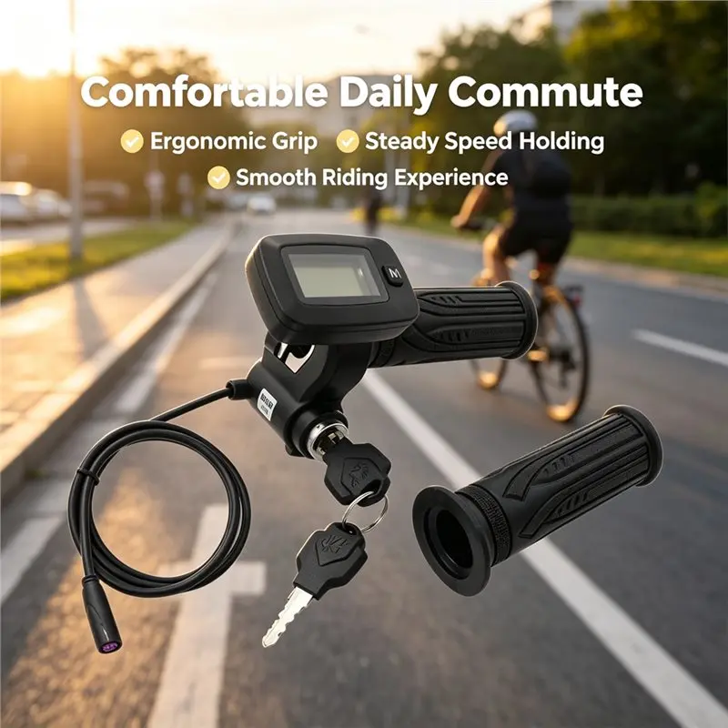 NEW HOT In Stock-Throttle For Tuttio Soleil 01 Electric Bike Scooter Cruise Control, Accelerator Speed Controller Featuring M Bu
