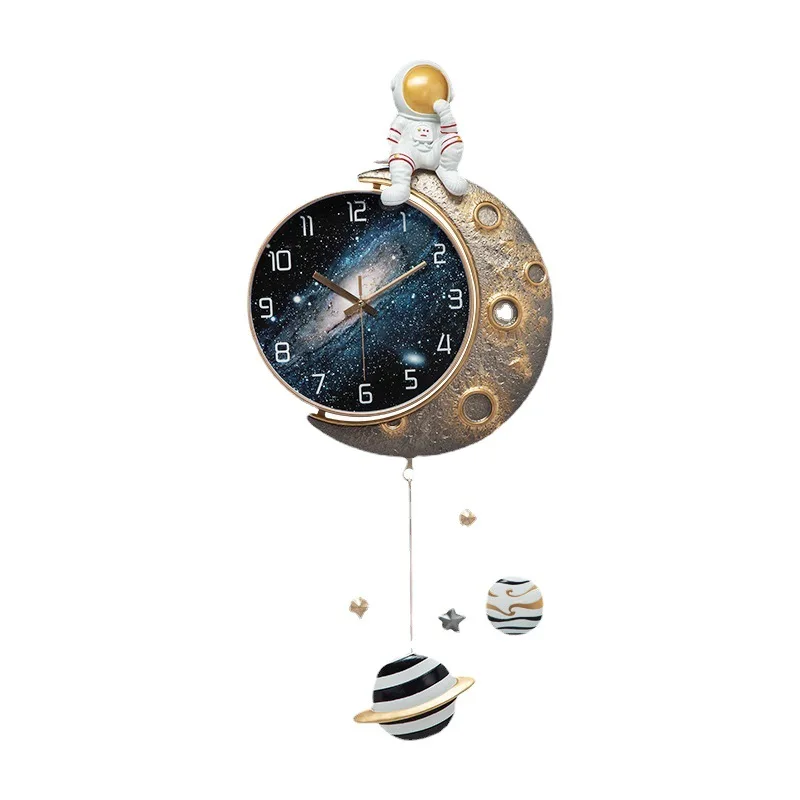 Creative Wall Clock Living Room Modern Fashion Astronaut Cartoon Children Decorative Clocks home decor