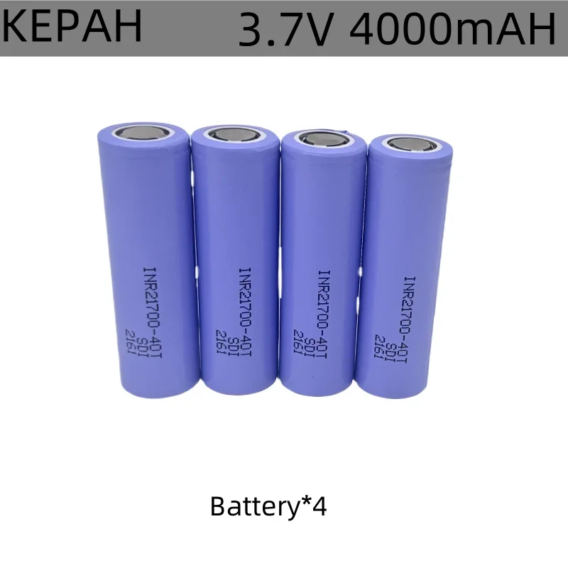 INR21700-40T batteria ricaricabile batteria 3.7V 4000mAh 50A batterie agli ioni di litio ad alta scarica per utensili elettrici