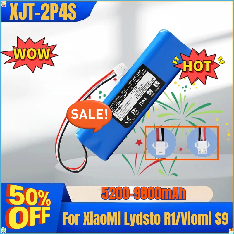 

Литий-ионный аккумулятор 14.4V 5200mAh для Proscenic M7 Pro, M8 Pro, M7 MAX, Viomi S9, Viomi D800, Ultenic T10, Laresar L6 Pro