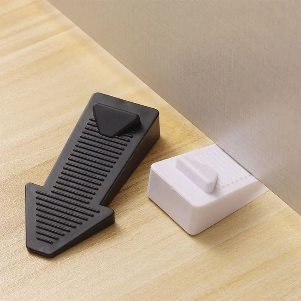 Arrow Shaped Mute Door Stopper PVC Non-slip Floor Holder Hidden Anti Collision Door Handle Wall Protectors Home Hardware