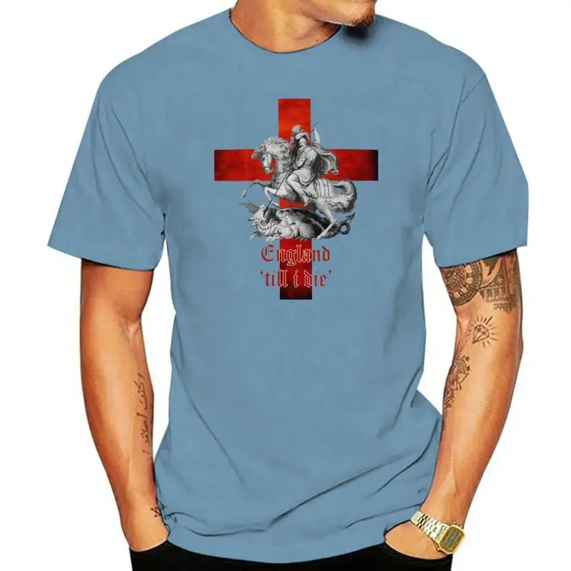 England Till i Die T Shirt St Georges Day Tshirt Dragon Slayer English Top GD3