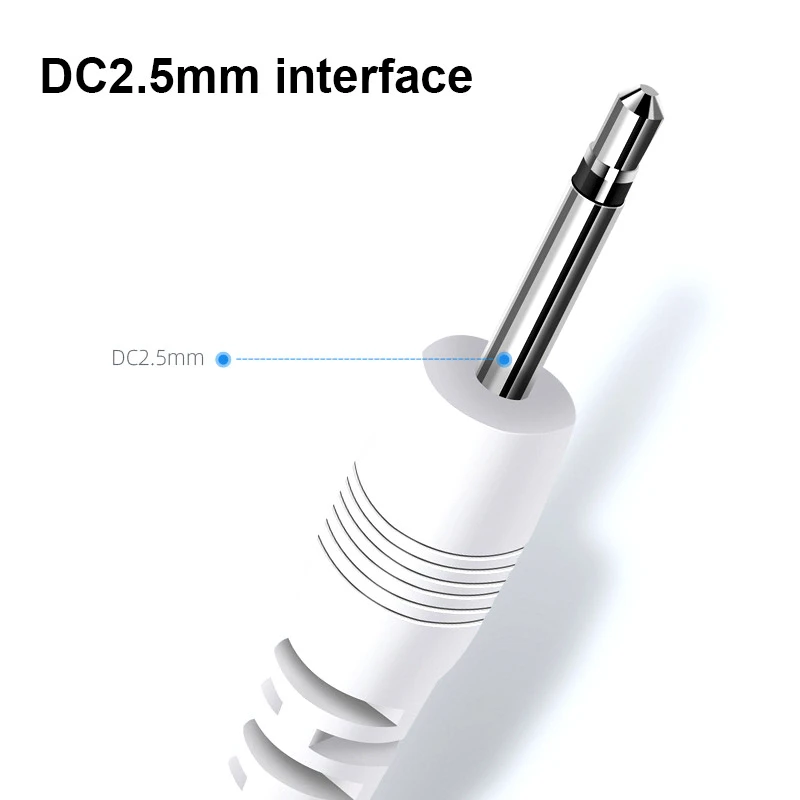 USB to DC 2.5mm Vibrator Charger Cable Cord Rechargeable Massager Power Supply Line Business Trip Emergency Use