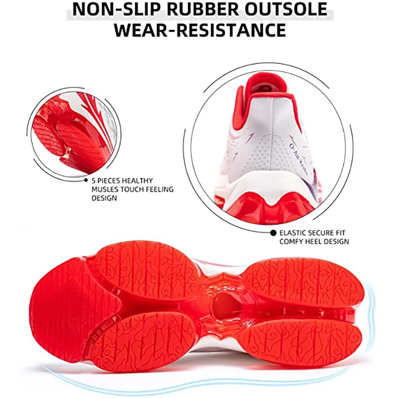 ONEMIX Air Cushion Shoes Women Man Summer Lightweight Mesh Surface Breathable Sneakers Outdoor Fitness Sport Running Shoe