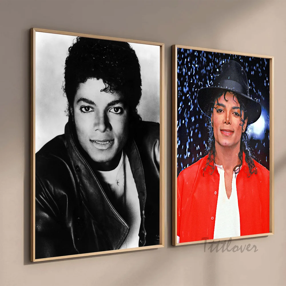 Singer M-Michael Jackson Music Poster Stickers Art Wall Murals Decor Game Room Decor Gifts HD Painting