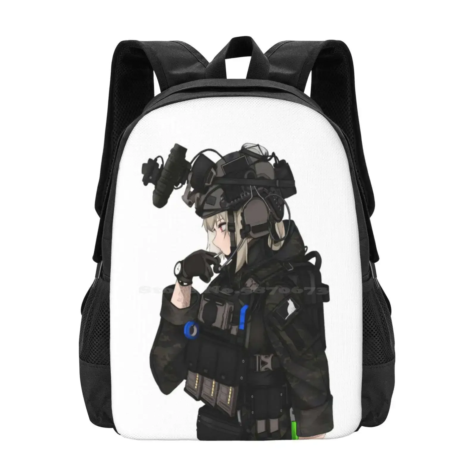 

Military Anime Girl Hot Sale Schoolbag Backpack Fashion Bags Guns Weapon Cool Military Girl Anime Girl Gun Military Anime Girl