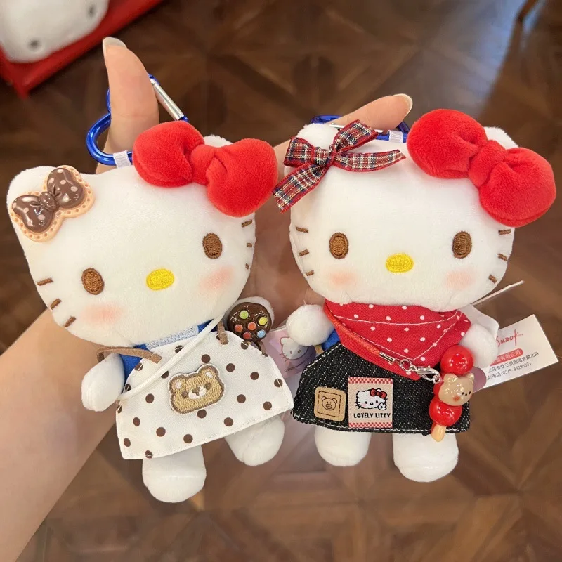 Nowy Kreskówkowy Hello Kitty Pluszowy Brelok Pluszowa Zawieszka do Torby Seria Tysiące Zmian Kostiumów Pluszowa Lalka Zabawka