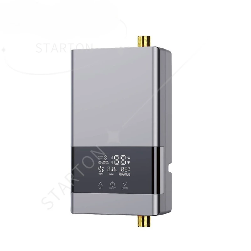 

Remote Instantaneous Tankless Electric Hot Water Heater Kitchen Instant Heating Bathroom Shower Temperature Setting