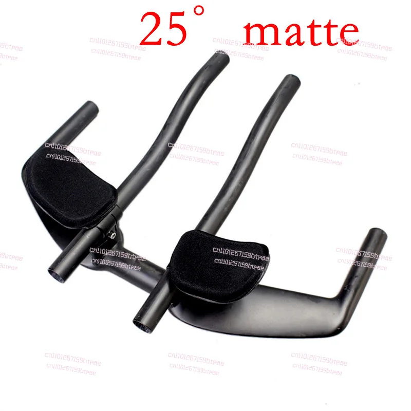 لا يوجد معيار كامل من ألياف الكربون الميت يطير كسر الرياح TT مقبض الطريق دراجة بقية مقبض الميدان 45 درجة