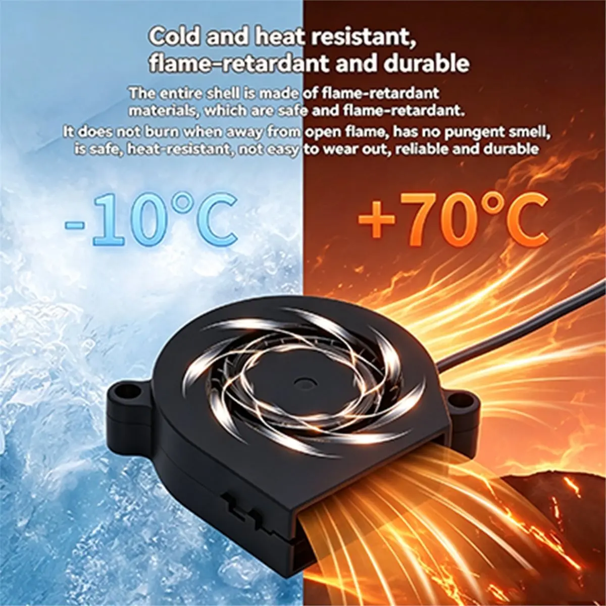 (▲★HUND)2PCS 3D Printer Accessories 5015 Blower Cooling Fan for P1 Hotend with Cable Cooling Fans for P1P P1S