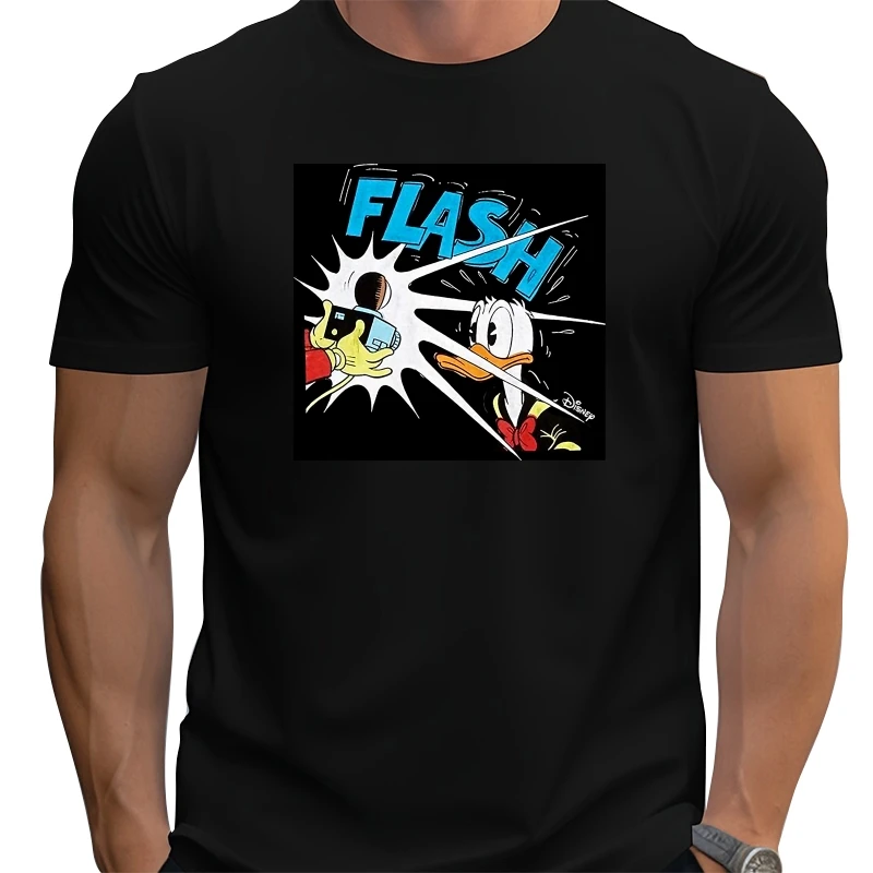 

Новое поступление, мужские футболки FLASH Duck, модная футболка GL8377