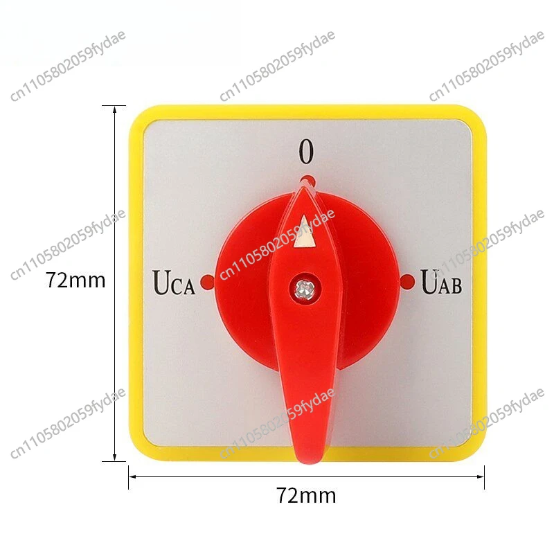 Multi-Purpose Rotary Changeover Switch LW5D-16 16A 500V AC 3-Phase Selector Changeover Switch High Voltage Transfer Switch