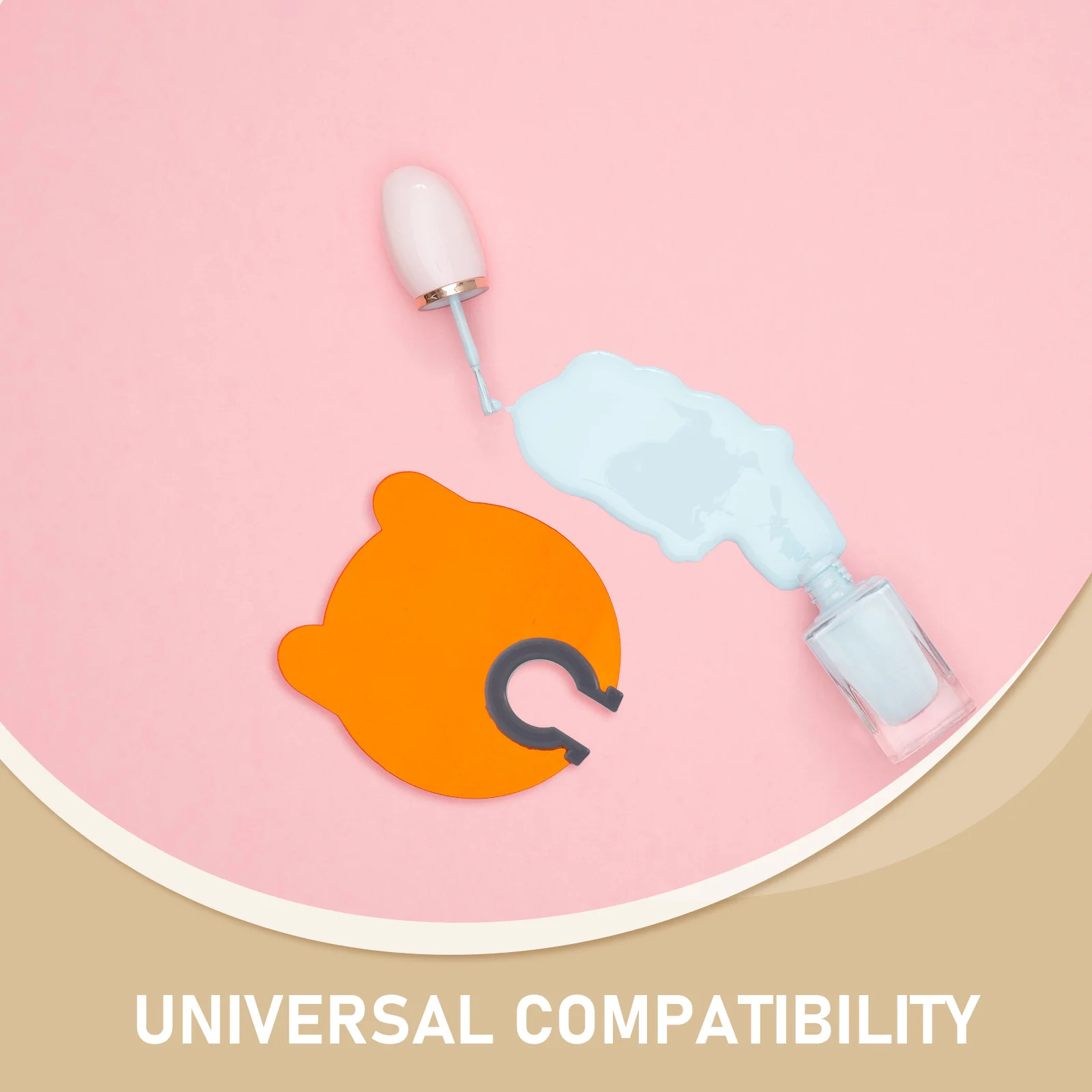 Lámpara de uñas, escudo protector Uv, bloqueo de luz azul, cubierta de plástico en forma de abanico para seguridad ocular, lámpara de uñas Universal de escritorio, 2 uds.