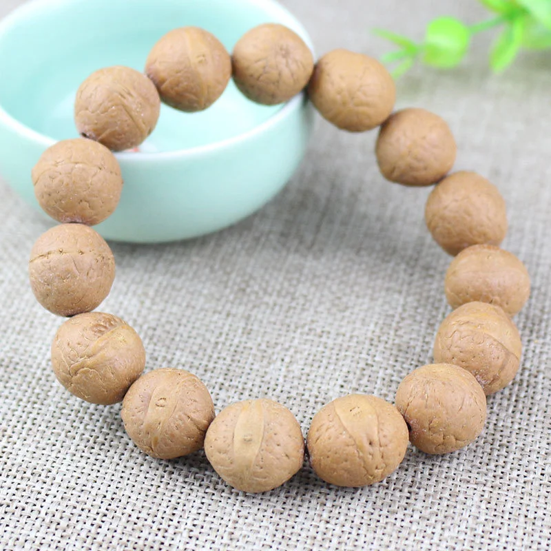 Believe Natural Nepal Seed Big Bodhi Men\'s Women Buddha Beads Strand Yoga Lucky Energy Jewelry