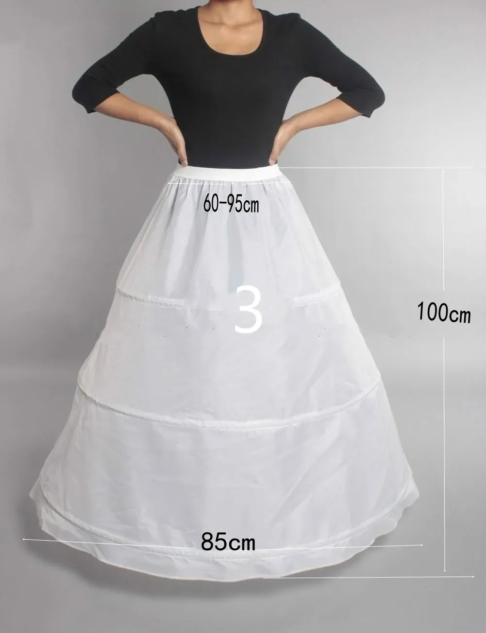 New 3 Rings Petticoat For Wedding Dress Elastic Band Lace Up Can Be Adjustable Wedding Accessories 12 Styles Available