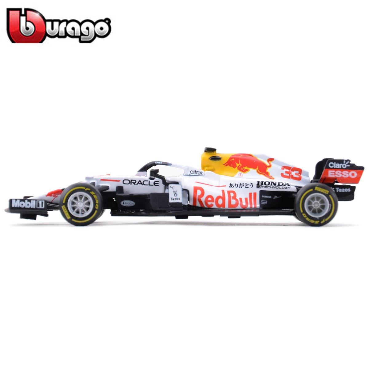 Bburago 1:43 2021 F1 Redbull Honda RB16 RB16B #11 Perez /33 Max Turkish White Painting Formula Racing Diecast Model Car