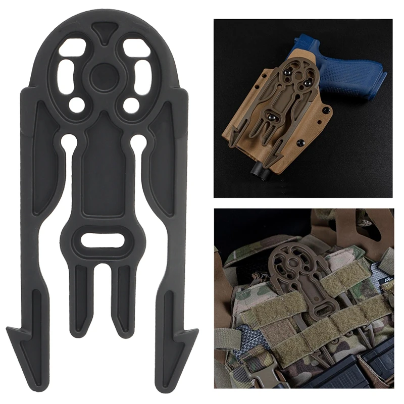 Tactical Kydex Gun Holster Accessories Hunting Gun Holster Platform Quick Release Molle System for Universal Gun Holster