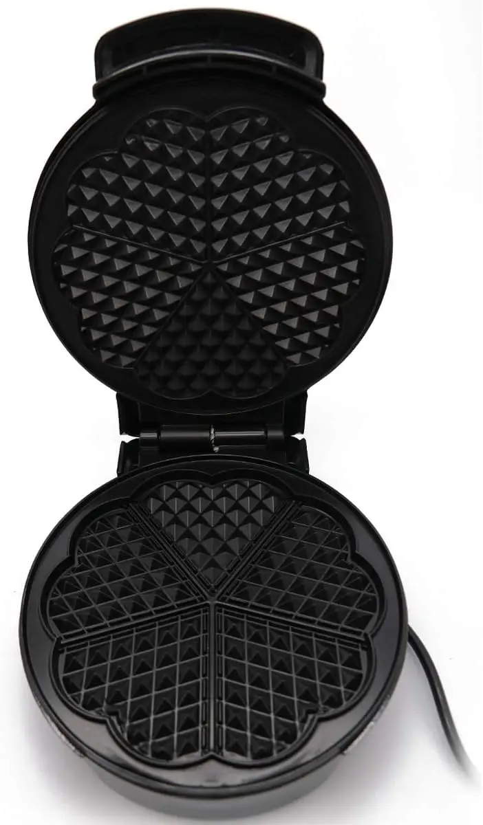 

1200W Heart Shaped Electric Waffles ， Maker Bubble Egg Cake Oven Non Stick Breakfast Waffle Machine ， Household Eggette Pancake