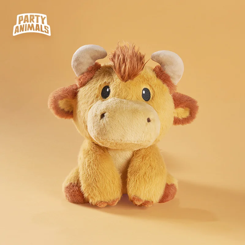 

Party Animals Plush Toy Wali Ox Sitting Series Soft Stuffed Animal Collectible Doll Home Decoration Gift For Game Adult Fans