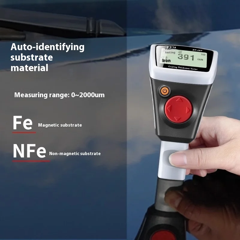 Цифровой толщиномер покрытий Fe/NFe для проверки автомобильной краски, измеритель толщины лакокрасочного покрытия для диагностики автомобилей