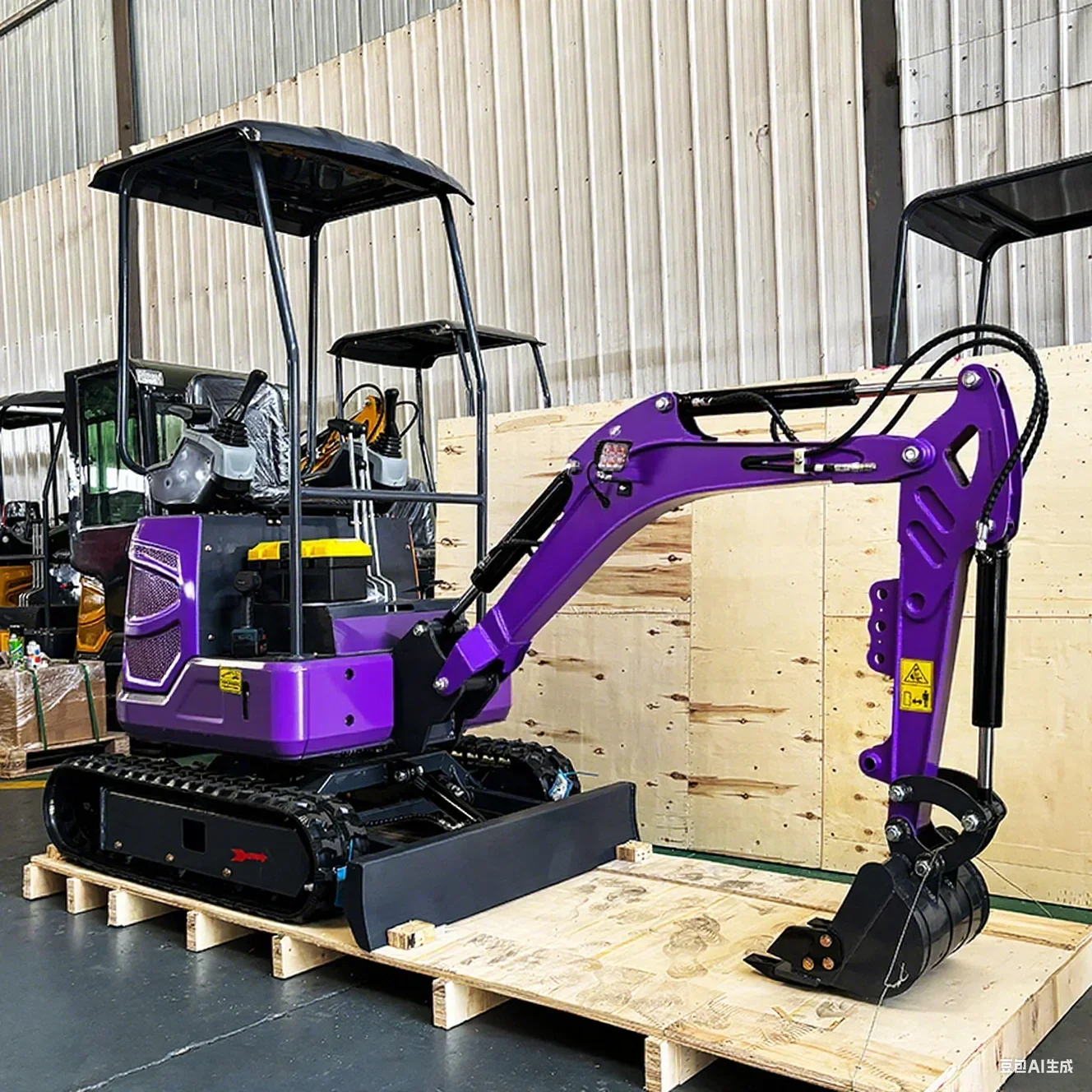 Miniexcavadora personalizada de alta calidad de 1,5 1,8 toneladas con múltiples herramientas auxiliares Miniexcavadoras Ce Epa Euro 5 de alta calidad