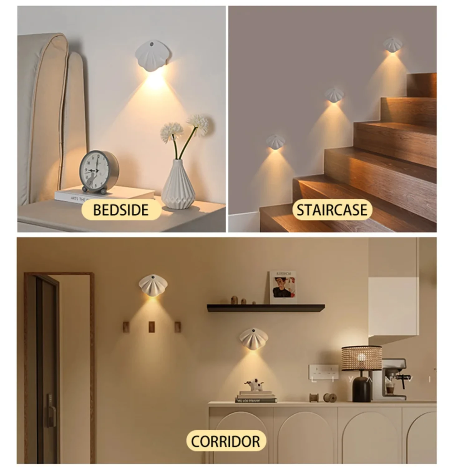 Innovative, Adjustable, Stylish Motion Sensor Night Light for Brightening Kitchen Bedroom Living Room - Sleek, Modern Wireless U