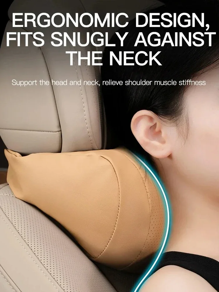 Car Neck Pillow, Car Memory Foam Headrest Waist Cushion Breathable Comfortable Headrest 4 Seasons General Motors Travel Pillow - view 3