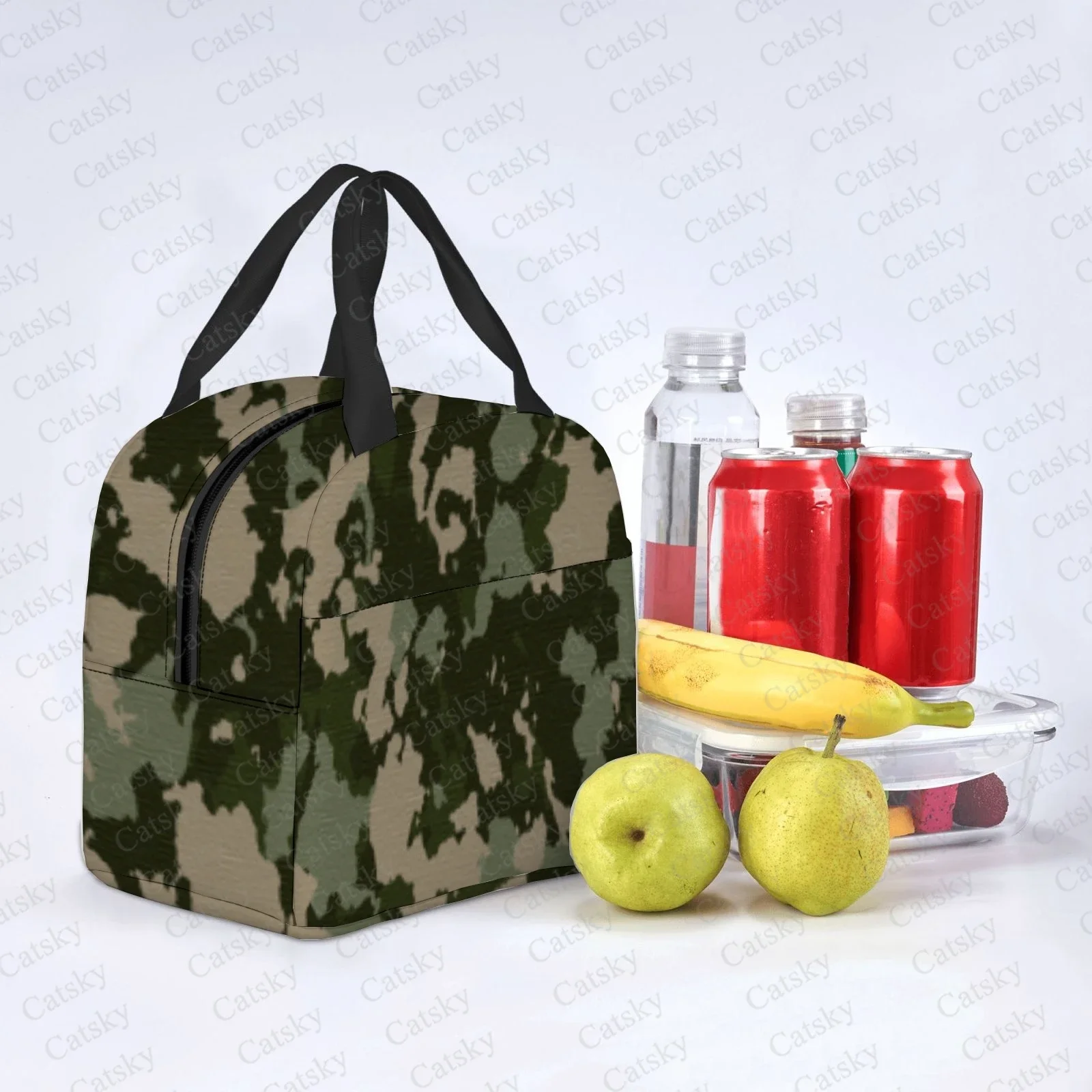 camouflage  Portable Aluminum Foil Thickened Insulated Office Lunch Bag Waterproof Lunchs Bags Tote Bags