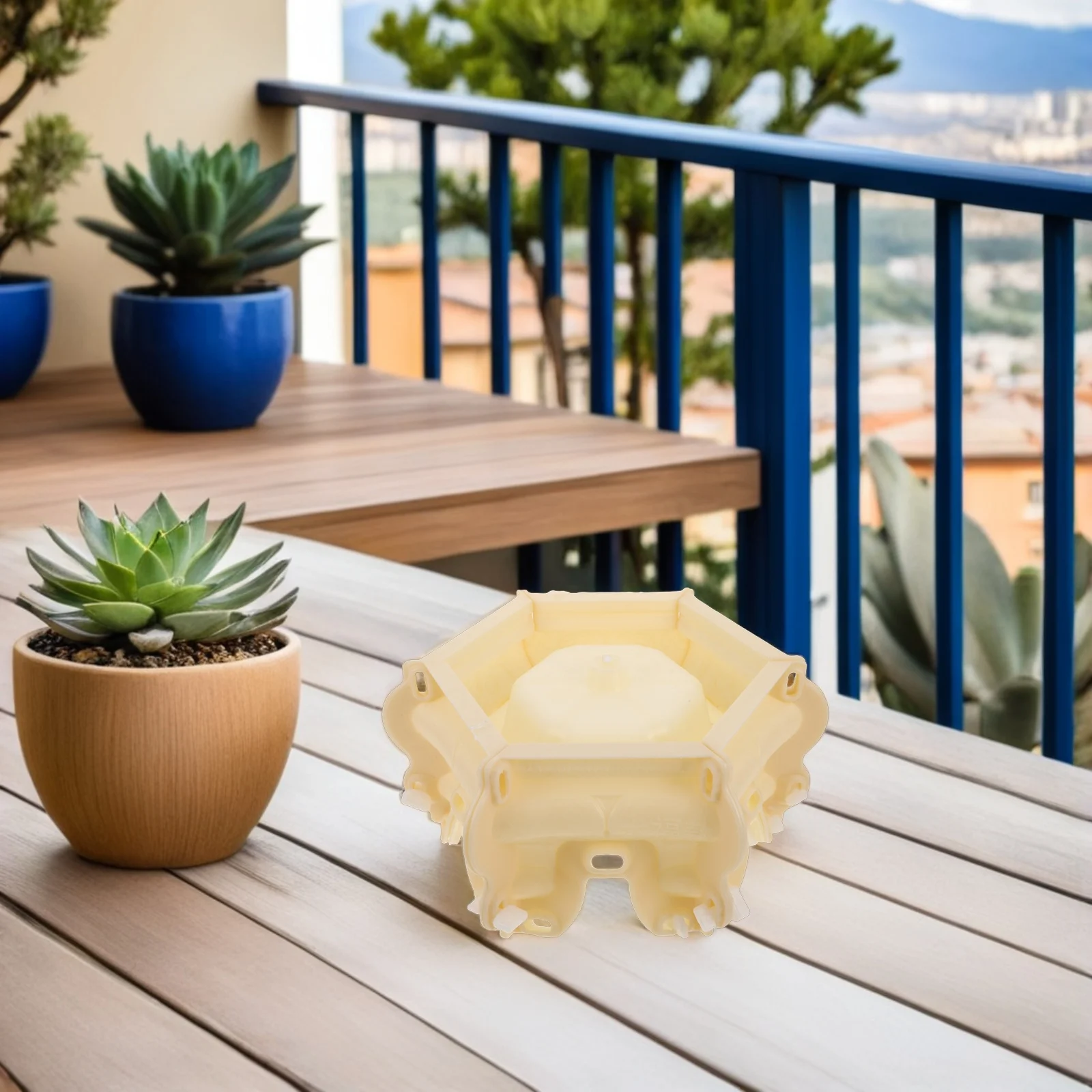 

Flowerpot Base Mold Concrete Mould European Style Beige Cement Moulds for Garden Molds