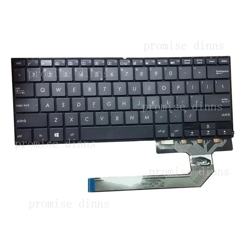 M   for US Keyboard For ASUS ZenBook Flip S UX370 UX370U UX370UA UX370UAA UX370UAF New