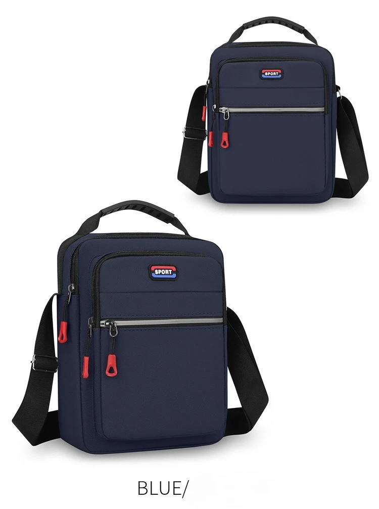 Neue Herren-Umhängetasche, schlichte Schultertasche, lässige, geräumige Tasche für den täglichen Gebrauch, atmungsaktive Reisetasche für Herren. – Detail 22