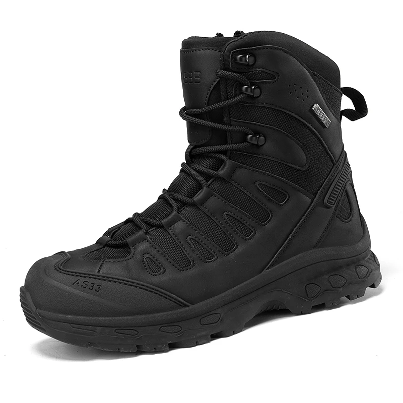 Men Tactical Boots Lace Up Brand Ankle Hiking Shoes Desert Work Boot Waterproof Size Plus Unisex Climbing Shoes Zapatos Hombre image 6