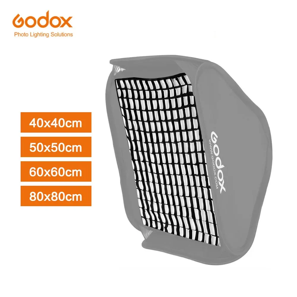 Godox Grid Portable 40X40cm 50X50cm 60X60cm 80x80cm Photo Softbox Honeycomb Grid for Studio Srobe Flash Light (Grid Only)