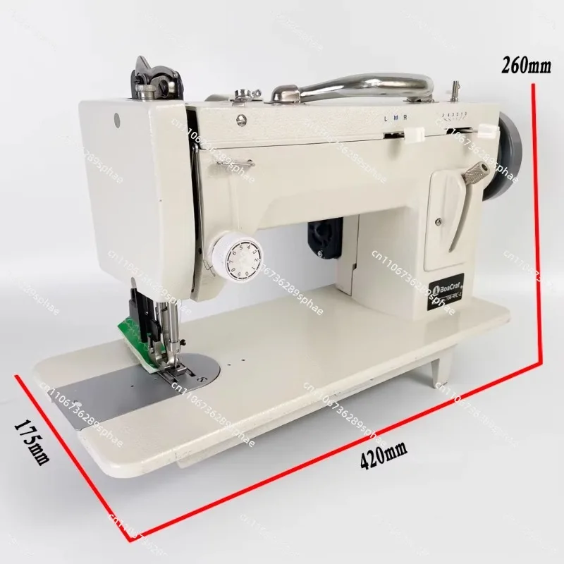 NEW 150W Household Sewing Machine 106-RP Inch Arm Fur Leather Fall Clothes Stitch Sew Machine 0-7MM adjustable leather canvas