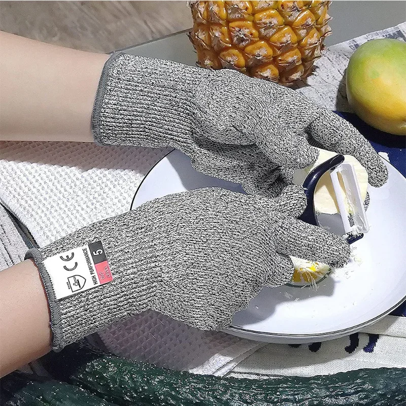 HPPE Level 5 Safety Anti Cut Gloves High-strength Industry Kitchen Gardening Anti-Scratch Anti-cut Glass Cutting Multi-Purpose