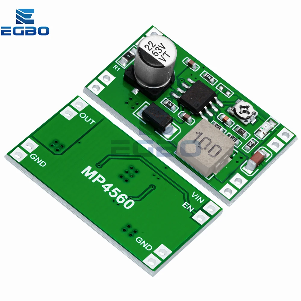 MP4560 DC-DC وحدة محول فرق الجهد 2A 8-55 فولت إلى 3-16 فولت قابل للتعديل ، لوحة منظم الجهد التنحي مع حماية من الحمل الزائد