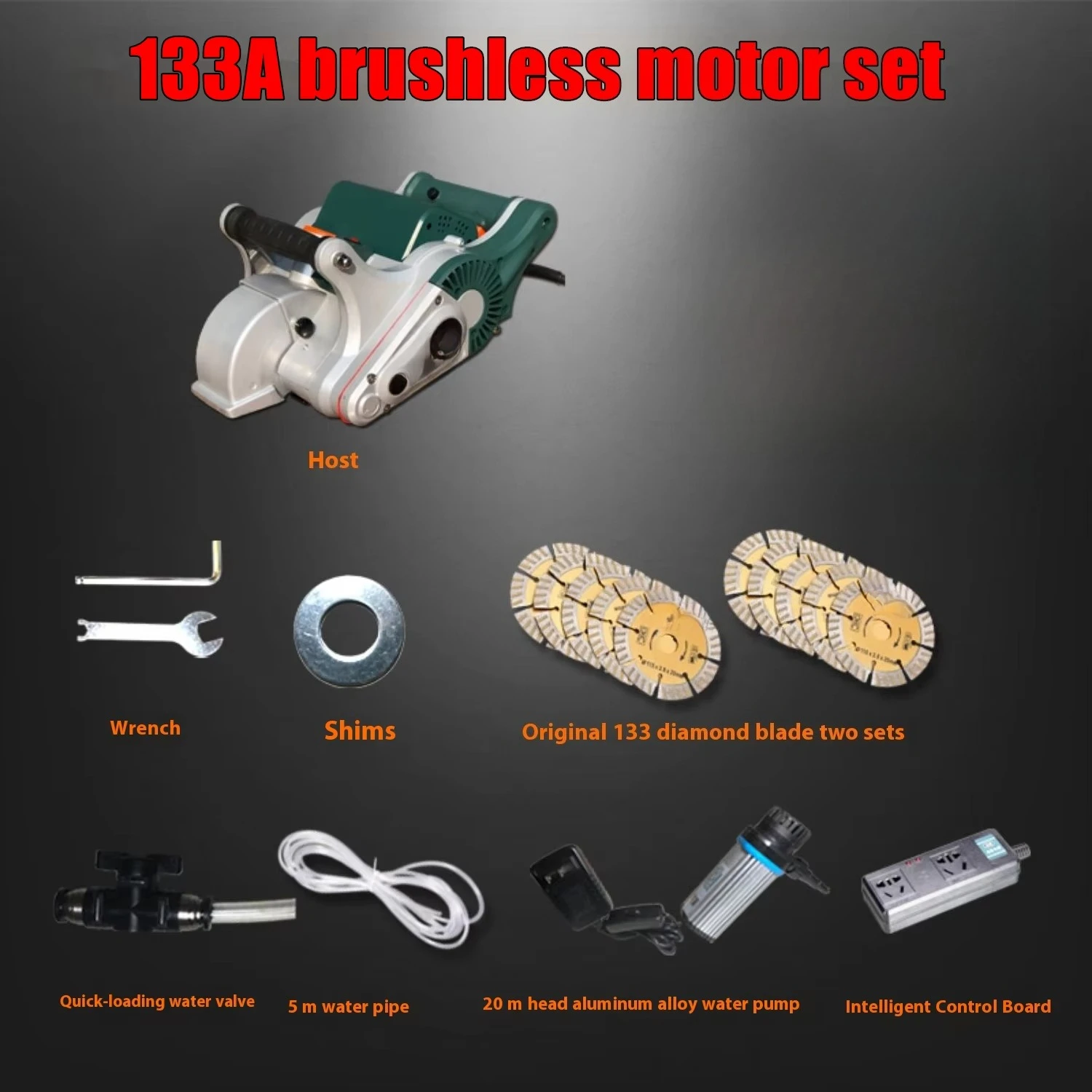 Design concreto profundo da máquina 4800 watts da entalhe da parede elétrica de 42mm com componente do núcleo do motor