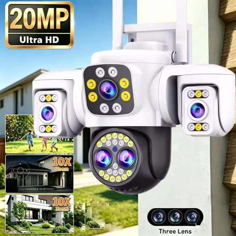 20mp-surveillance-wifi-camera-four-lens-triple-screen-security-wireless-baby-monitor-two-way-automatic-human-tracking-monitor