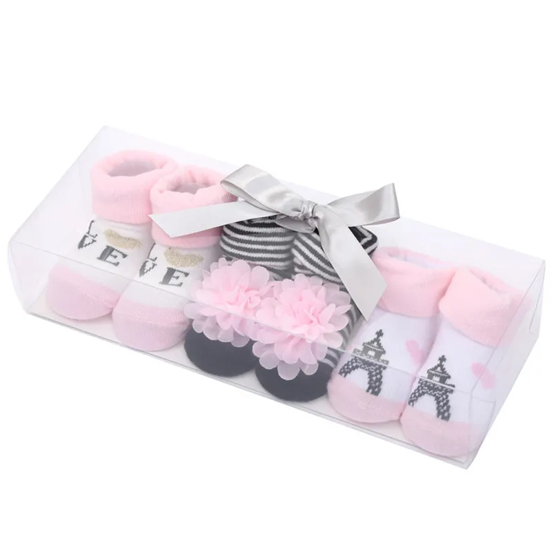 Calcetines de algodón para bebé recién nacido, medias de moda, accesorios de ropa para bebé de 0 a 12 años, lote de 3 pares