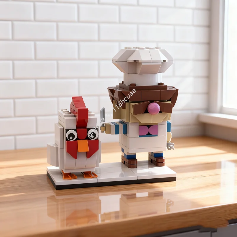 

200pcs MOC Swedish Chef The Muppets Brickheadzed Model Building Blocks Architecture DIY Creative Idea Christmas Gift Toy Kids