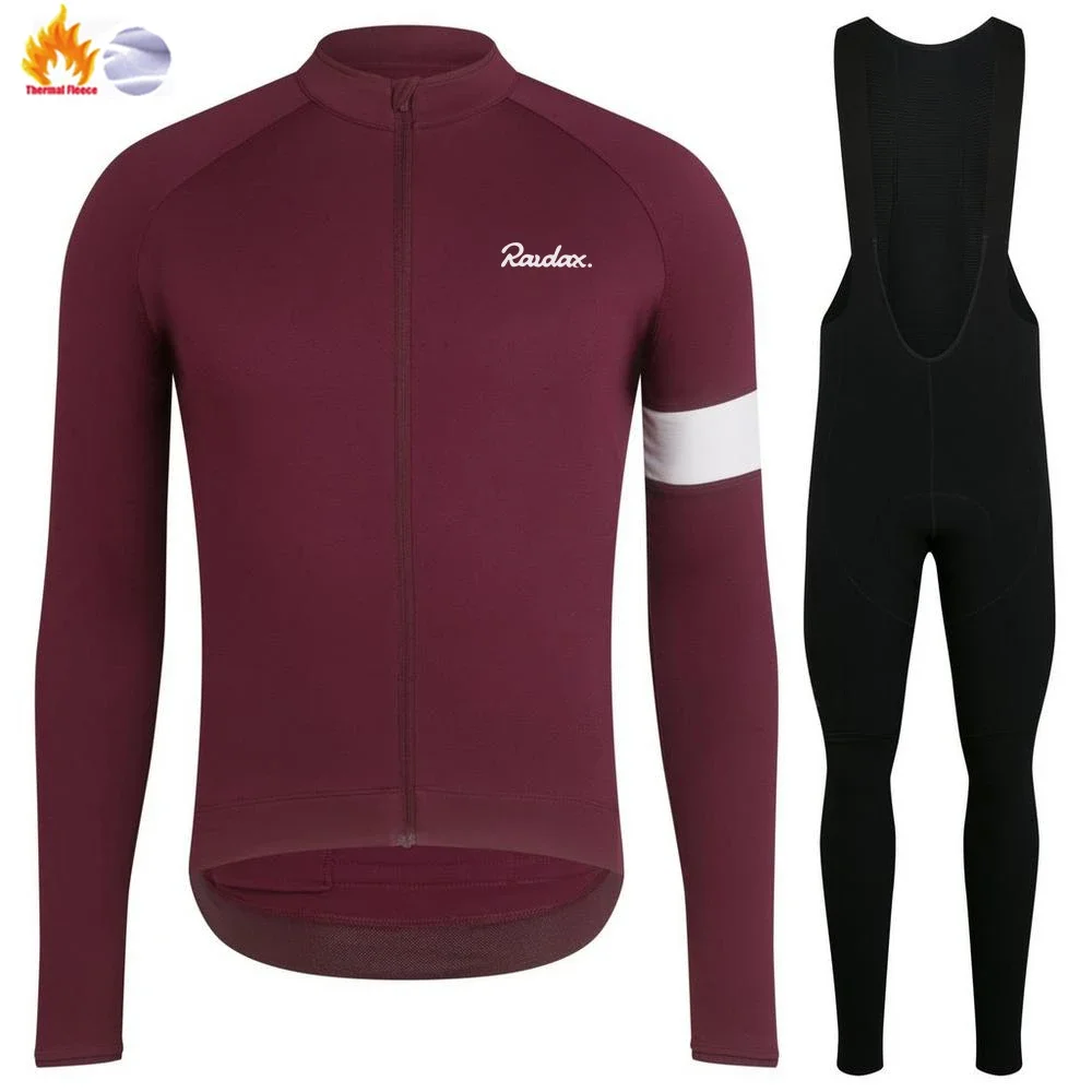 Winter Jacket Men Cycling Clothing 2025 Raudax Winter Cycling Jersey MTB Cycling Pants Set Ropa Ciclismo Triathlon Cycling Kit