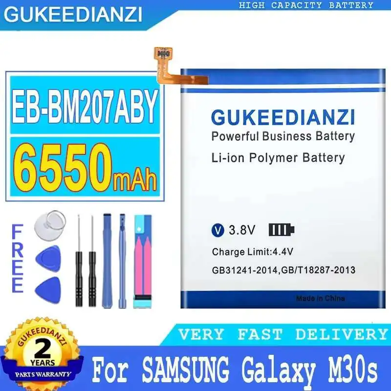 

Аккумулятор EB-BM207ABY для SAMSUNG Galaxy M30s, SM-M3070, M3070, M21, M31, M215, M30S, M31, M315F, M307, M21, F41, M21S, 6550 мАч