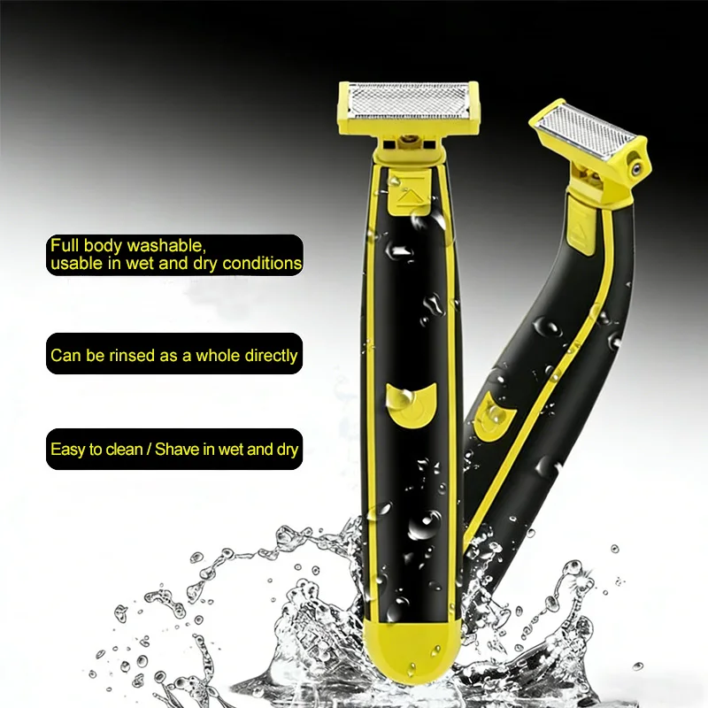 

Электробритва Xiaomi для мытья всего тела, бритва для влажной и сухой уборки, перезаряжаемый USB Т-образный портативный триммер для всего тела для мужчин и женщин
