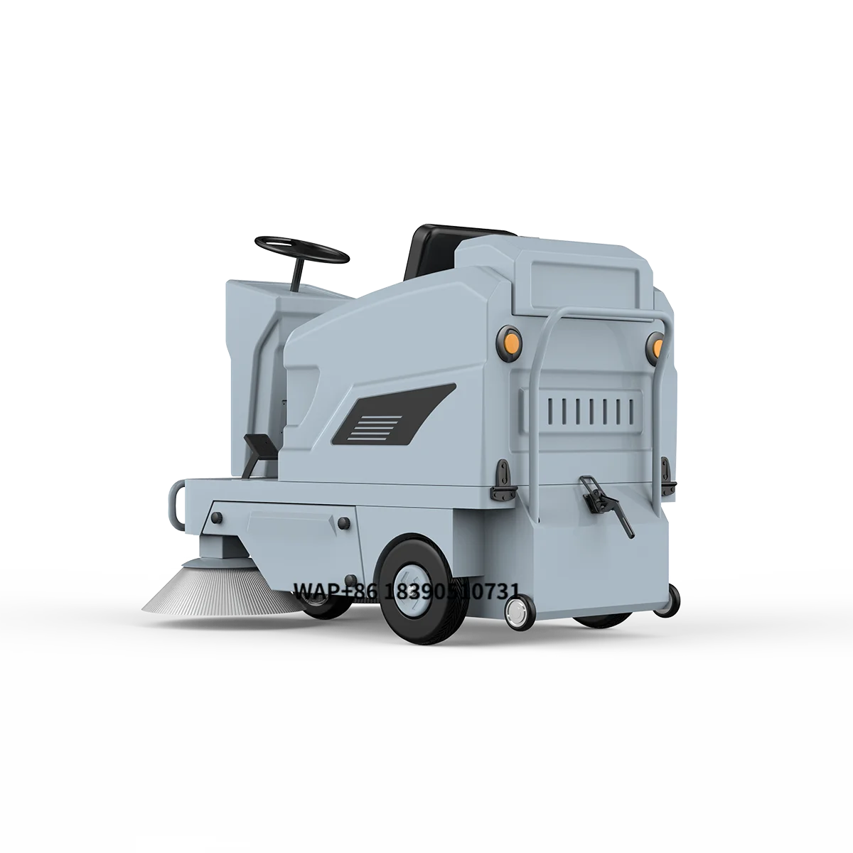 New Type Industrial Cleaning Equipment Semi Enclosed Sweeping Truck Garage Asphalt Road Factory Floor Sweeper