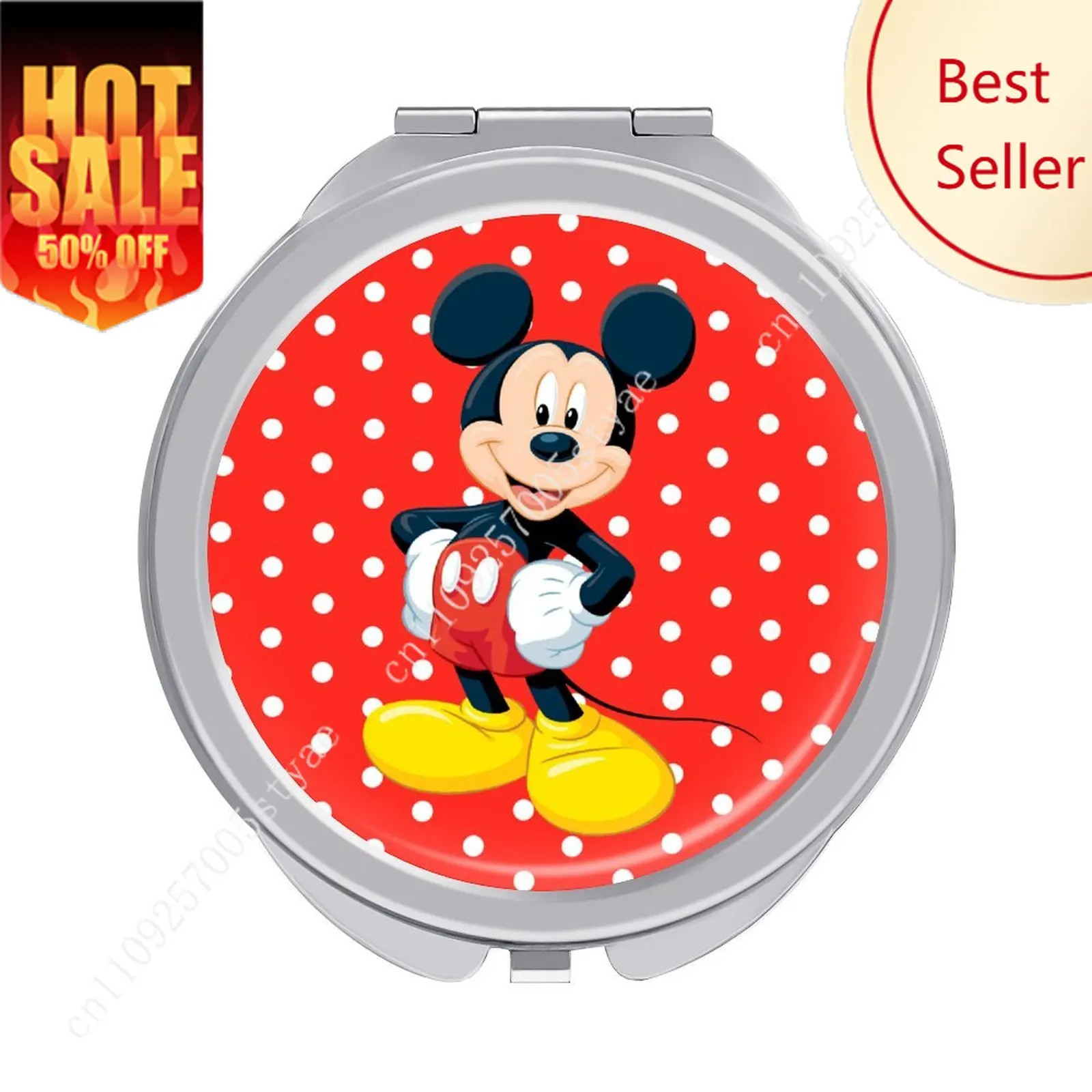 

Mickey Mouse Makeup Mirror Disney Cartoon Custom Mirror Design Your Photos Logo Text Portable Travel Holiday Parties Souvenir