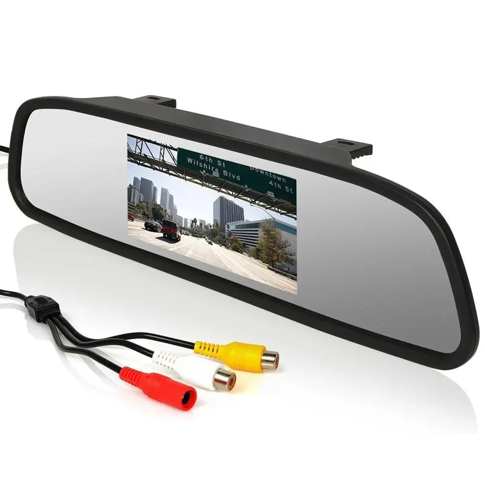 4.3inch 12-36V power supply car lcd monitor reverse camera Car mounted rearview mirror