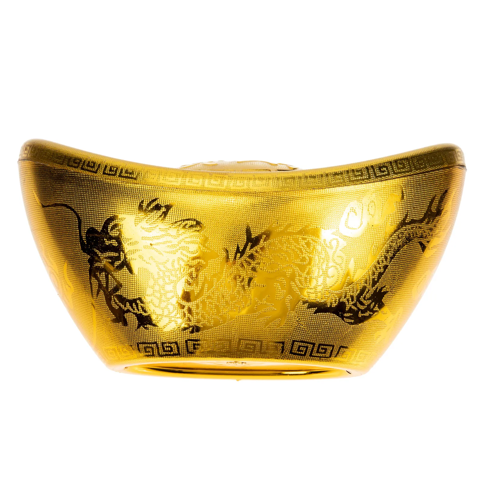 Plastic Gold Ingot Decor Small Size Desktop Ornament Smooth Surface Exquisite Craftsmanship Gold Ingot Candy Box Indoor Decor
