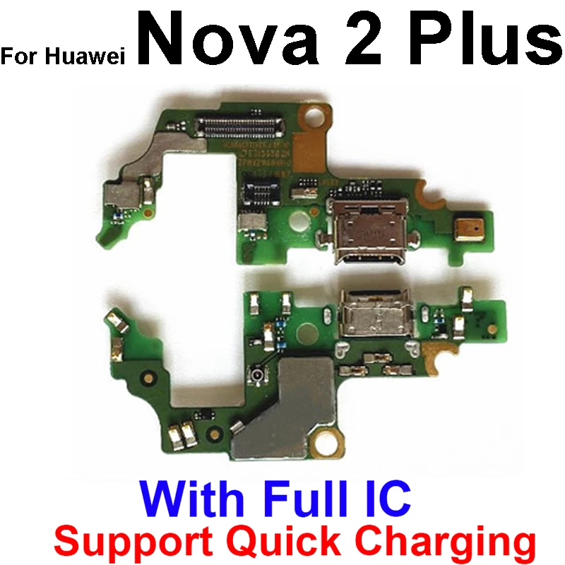 USB Charger Board For Huawei Nova 2 Plus 2I 2S 3 3i 3e USB Charging Port Board USB Board Connector Dock Replacement