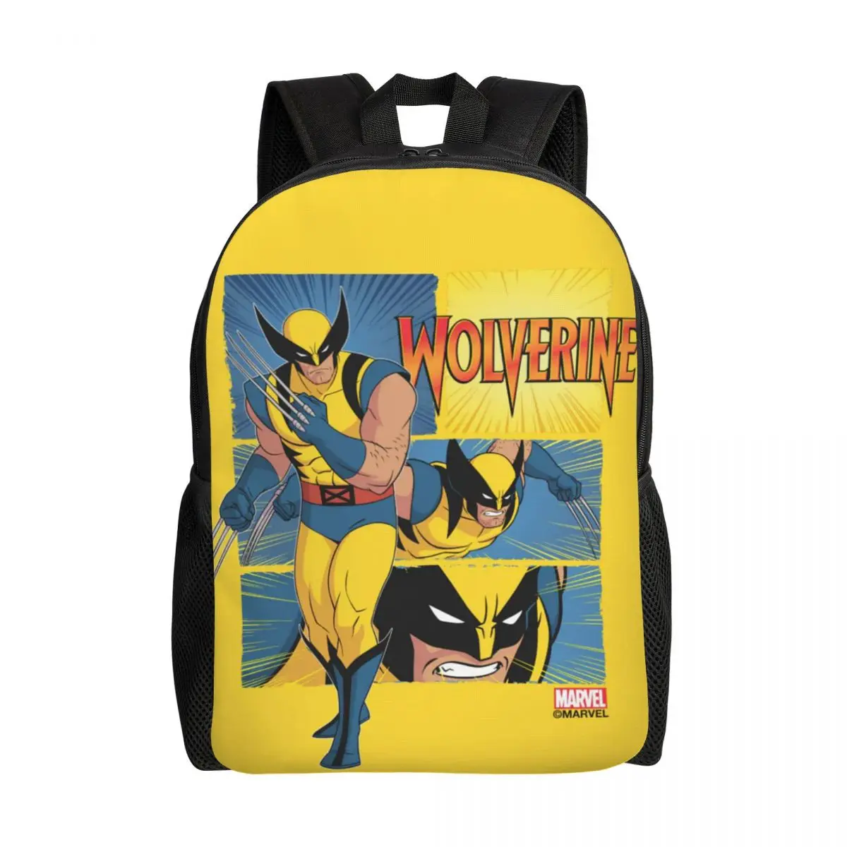 Custom Wolverine Character Backpacks for Women Men College School Students Bookbag Fits 15 Inch Laptop Bags